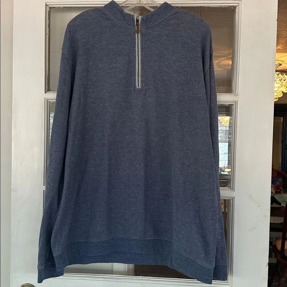 johnnie-O Blue Sully 1/4 Zip Pullover